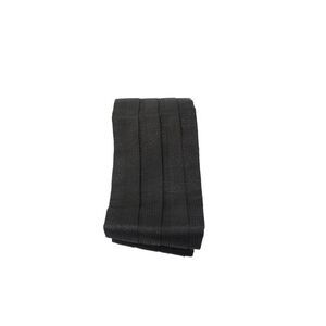 Domenico Vacca Mens Silk Blend Pleated Silver Tone Cummerbund Black Size Large